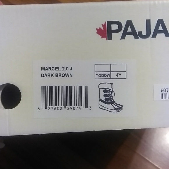 PAJAR KIDS MARCEL WINTER SNOW WATERPROOF BOOTS Size 4. - Picture 8 of 10